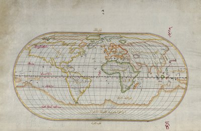 Mappa del mondo ovale da Piri Reis